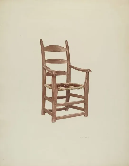 Framed Print : Armchair, 1940. Creator: Joe Brennan Framed Print : Armchair, 1940. Creator: Joe Brennan