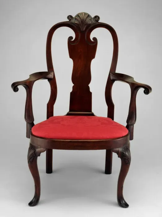 Framed Print : Armchair, c. 1740. Creator: Unknown Framed Print : Armchair, c. 1740. Creator: Unknown