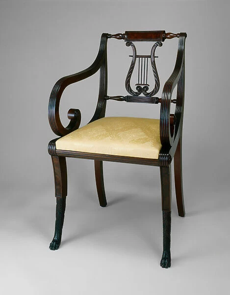 Armchair, c. 1815. Creator: Unknown