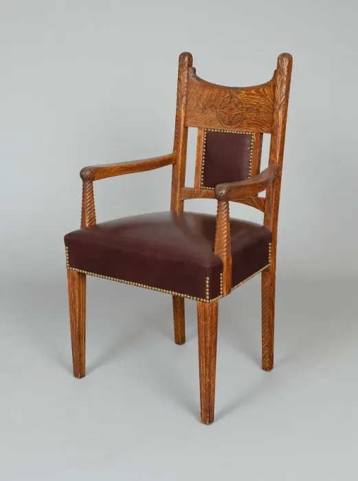 Framed Print : Armchair, c. 1885. Creator: A. H. Davenport & Co Framed Print : Armchair, c. 1885. Creator: A. H. Davenport & Co