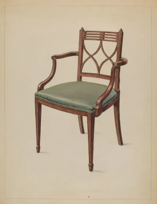 Framed Print : Armchair, c. 1936. Creator: Bernard Gussow Framed Print : Armchair, c. 1936. Creator: Bernard Gussow