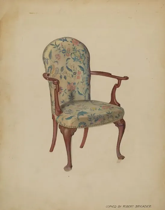 Framed Print : Armchair, c. 1936. Creator: Robert Brigadier Framed Print : Armchair, c. 1936. Creator: Robert Brigadier