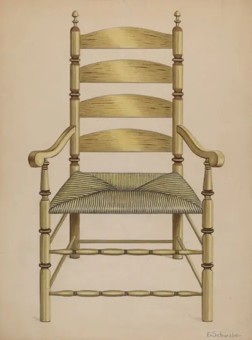 Framed Print : Armchair, c. 1937. Creator: Erwin Schwabe Framed Print : Armchair, c. 1937. Creator: Erwin Schwabe