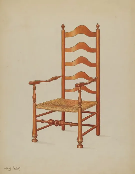 Framed Print : Armchair, c. 1937. Creator: Frank Wenger Framed Print : Armchair, c. 1937. Creator: Frank Wenger