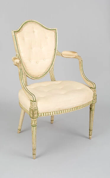 Armchair (one of a pair), England, c. 1770  /  80. Creator: Unknown