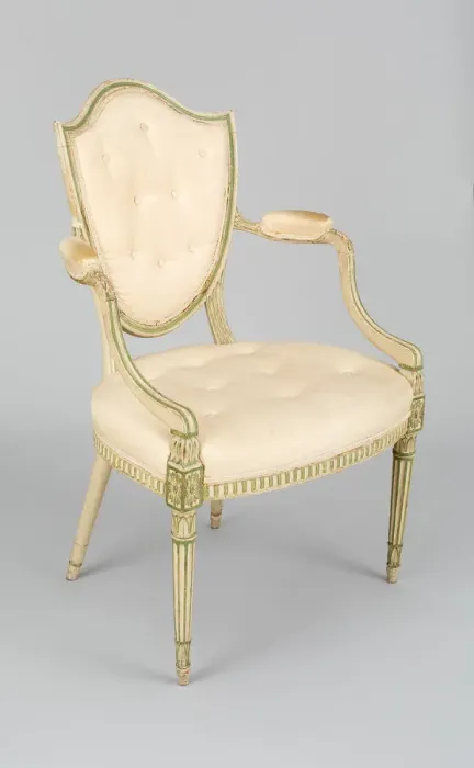 Framed Print : Armchair (one of a pair), England, c. 1770 / 80. Creator: Unknown Framed Print : Armchair (one of a pair), England, c. 1770 / 80. Creator: Unknown