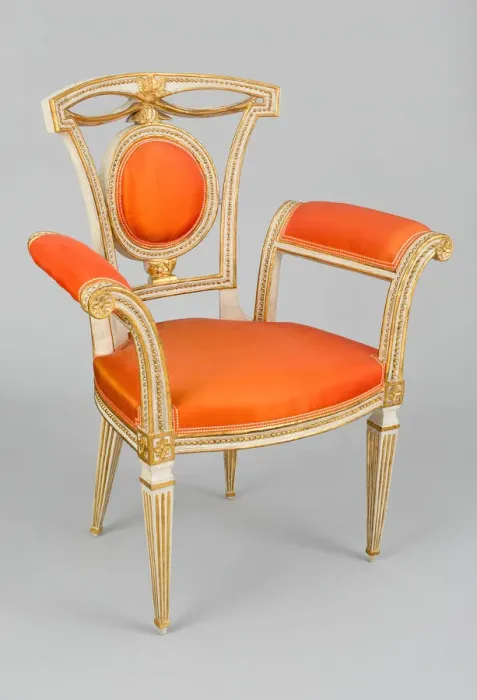 Framed Print : Armchair (one of two), Toscana, c. 1800. Creator: Unknown Framed Print : Armchair (one of two), Toscana, c. 1800. Creator: Unknown