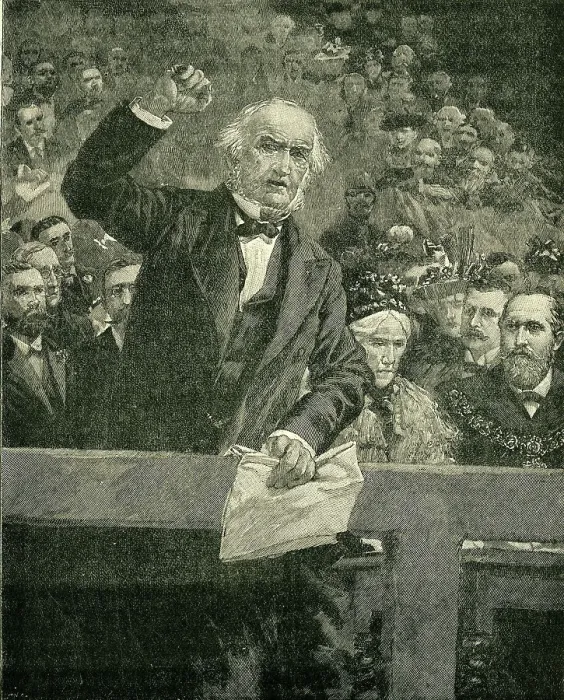 Framed Print : The Armenian Atrocities: Mr. Gladstone Denouncing The Sultan at the Meeting in Liverpool, c1900. Creator: Unknown Framed Print : The Armenian Atrocities: Mr. Gladstone Denouncing The Sultan at the Meeting in Liverpool, c1900. Creator: Unknown