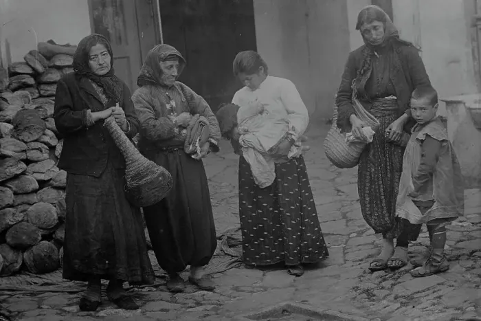 Framed Print : Armenian mothers, between c1915 and c1920. Creator: Bain News Service Framed Print : Armenian mothers, between c1915 and c1920. Creator: Bain News Service