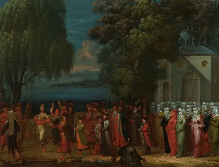 Framed Print : Armenian Wedding, 1720-1737. Creator: Jean Baptiste Vanmour Framed Print : Armenian Wedding, 1720-1737. Creator: Jean Baptiste Vanmour