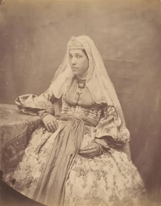 Framed Print : [Armenian Woman of Teheran], 1840s-60s. Creator: Possibly by Luigi Pesce