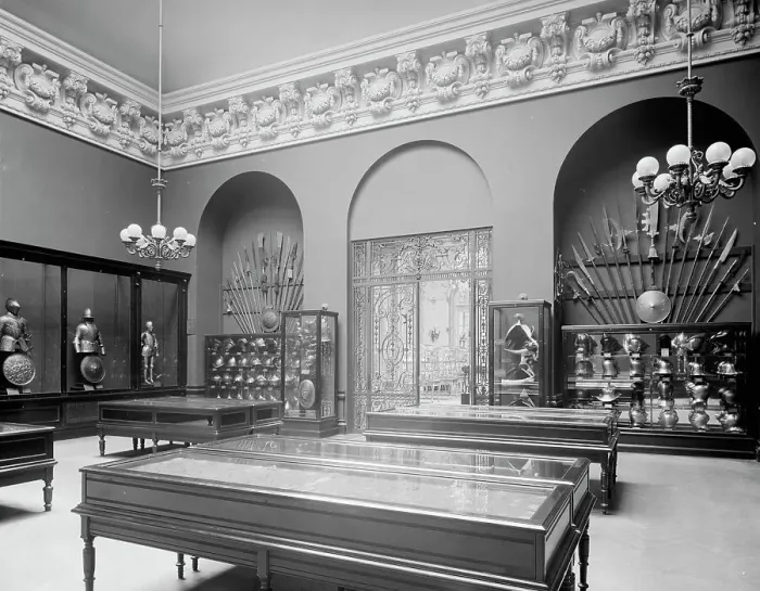 Framed Print : The Armor room, Metropolitan Museum of Art, New York, c1907. Creator: Unknown Framed Print : The Armor room, Metropolitan Museum of Art, New York, c1907. Creator: Unknown