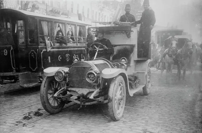 Framed Print : Armored auto, Turkey, 1916. Creator: Bain News Service Framed Print : Armored auto, Turkey, 1916. Creator: Bain News Service