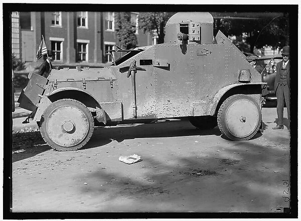 Armored car, between 1916 and 1918. Creator: Harris & Ewing. Armored car, between 1916 and 1918. Creator: Harris & Ewing