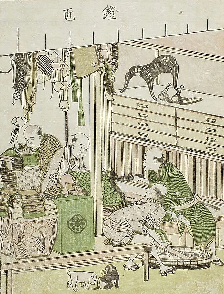Armorer, c1802. Creator: Hokusai