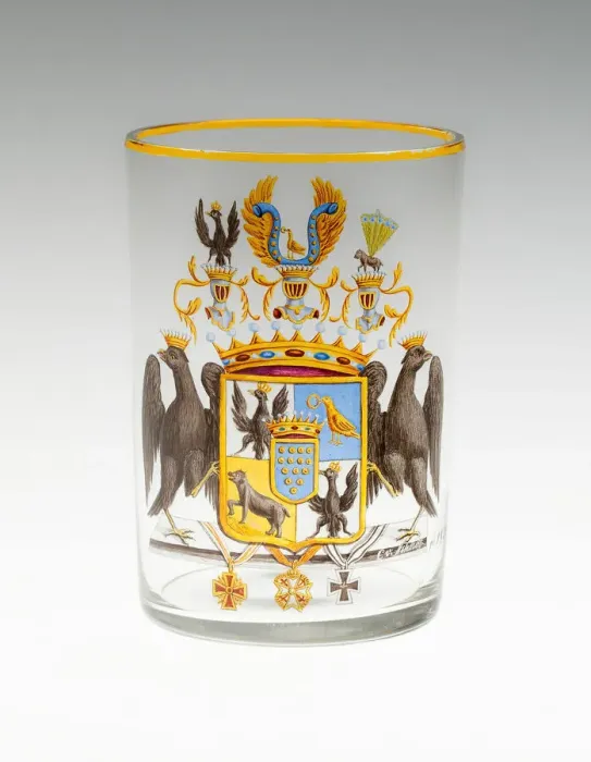 Framed Print : Armorial Beaker with the Bülow Family Crest, Berlin, 1821. Creator: Carl von Scheidt Framed Print : Armorial Beaker with the Bülow Family Crest, Berlin, 1821. Creator: Carl von Scheidt