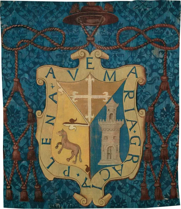 Framed Print : Armorial with an Unidentified Coat of Arms, Flanders, c. 1550. Creator: Unknown Framed Print : Armorial with an Unidentified Coat of Arms, Flanders, c. 1550. Creator: Unknown