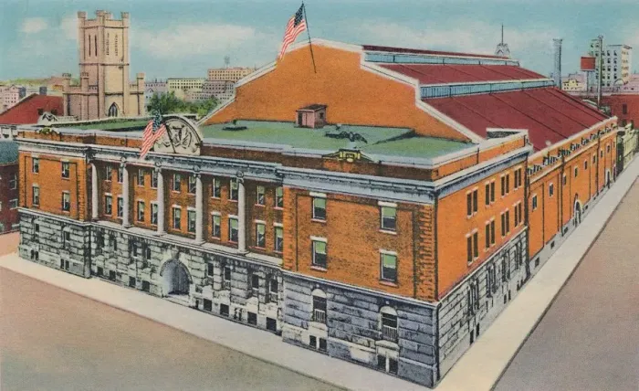Framed Print : Armory, 1942. Artist: Caufield & Shook Framed Print : Armory, 1942. Artist: Caufield & Shook