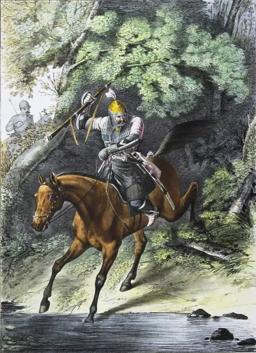 Framed Print : Armour-bearer of the Life-Guards Caucasian-Mountain squadron, 1829. Artist: Belousov, Lev Alexandrovich (1806-1864) Framed Print : Armour-bearer of the Life-Guards Caucasian-Mountain squadron, 1829. Artist: Belousov, Lev Alexandrovich (1806-1864)