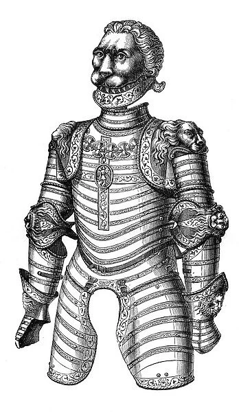 Armour ornamented with lions, supposed to be that of of Louis XII, 15th century, (1870)