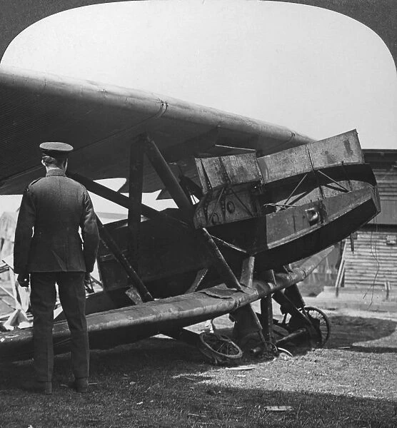 Armour plated German plane used to attack the Allied trenches, World War I, c1914-c1918. Artist: Realistic Travels Publishers