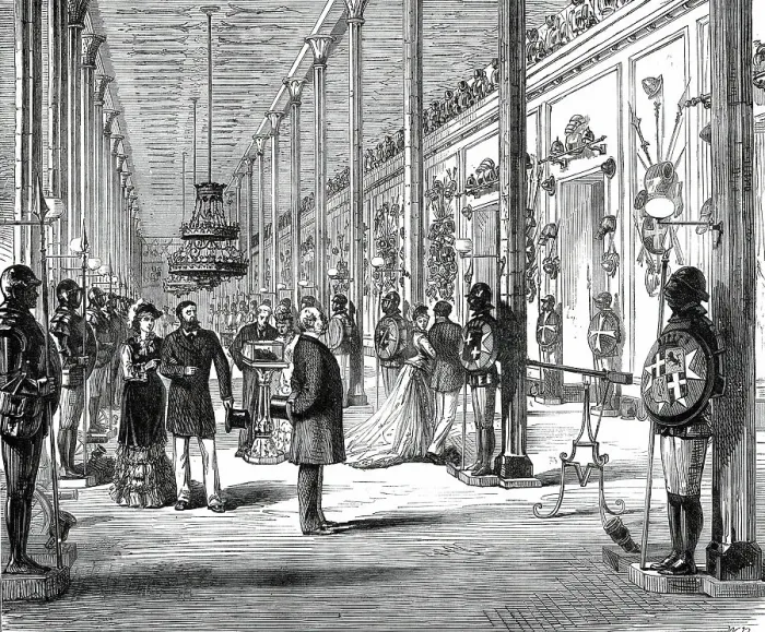 Framed Print : The Armoury, Governor's Palace, Malta: the Ancient Palace of the Knights of Malta, 1876. Creator: Unknown