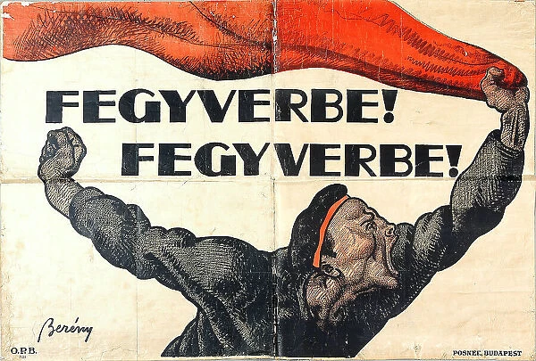 To Arms! To Arms!, 1919. Creator: Berény, Róbert (1887-1953)