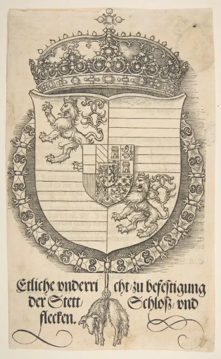 Framed Print : The Arms of Ferdinand I, King of Hungary and Bohemia. n. d. Creator: Albrecht Durer Framed Print : The Arms of Ferdinand I, King of Hungary and Bohemia. n. d. Creator: Albrecht Durer