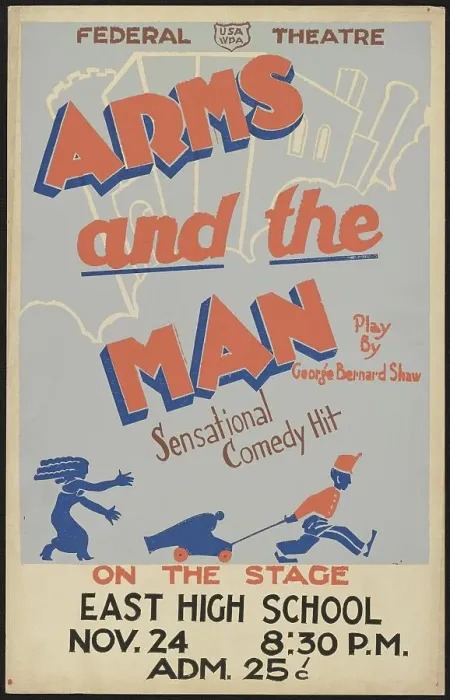 Framed Print : Arms and the Man, [193-]. Creator: Unknown