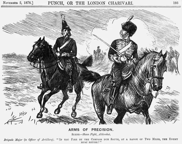 Framed Print : Arms of Precision, 1878. Artist: Charles Samuel Keene Framed Print : Arms of Precision, 1878. Artist: Charles Samuel Keene