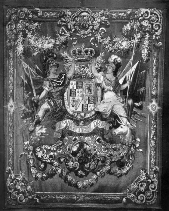 Framed Print : The arms of William and Mary, 1689-1694 (1930) Framed Print : The arms of William and Mary, 1689-1694 (1930)