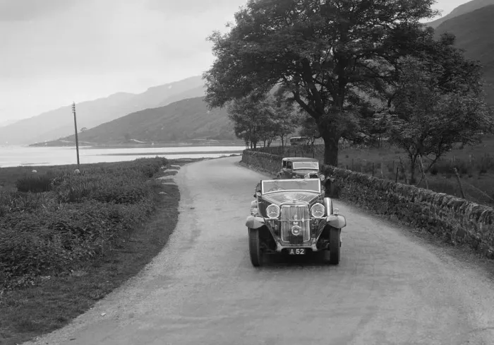Framed Print : Armstrong-Siddeley of CD Siddeley competing in the RSAC Scottish Rally, 1932. Artist: Bill Brunell Framed Print : Armstrong-Siddeley of CD Siddeley competing in the RSAC Scottish Rally, 1932. Artist: Bill Brunell