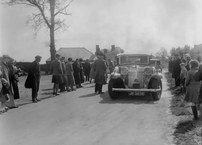 Framed Print : Armstrong-Siddeley Special Burlington sports saloon of AP Watson at the RSAC Scottish Rally, 1934 Framed Print : Armstrong-Siddeley Special Burlington sports saloon of AP Watson at the RSAC Scottish Rally, 1934