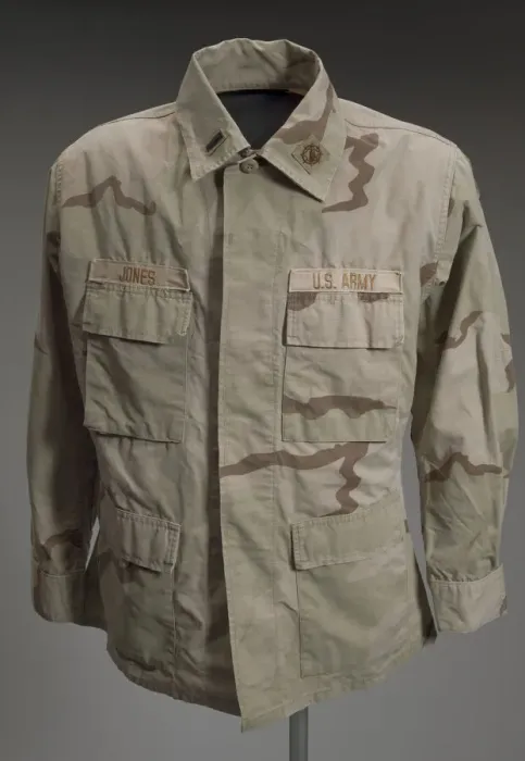 Framed Print : Army jacket worn by Andre M. Jones during the Iraq War, 2003. Creator: Unknown