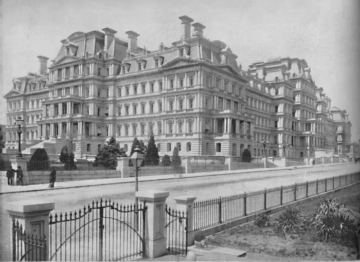 Framed Print : Army and Navy Building, Washington, D. C. c1897. Creator: Unknown Framed Print : Army and Navy Building, Washington, D. C. c1897. Creator: Unknown