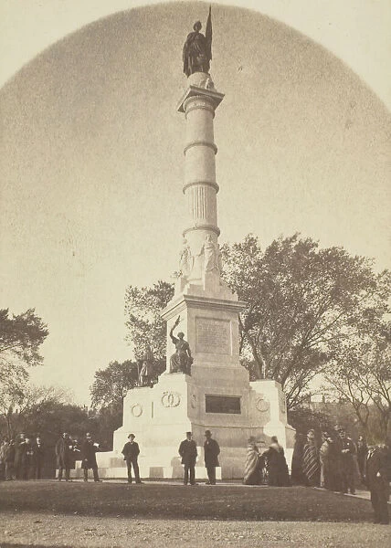Army and Navy Monument, Boston, 1840  /  1900. Creator: Unknown
