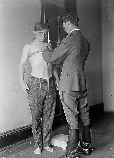 Army, U.S. Physical Examination, 1917. Creator: Harris & Ewing. Army, U.S. Physical Examination, 1917. Creator: Harris & Ewing