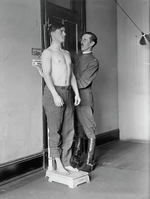 Framed Print : Army, U.S. Physical Examination, 1917. Creator: Harris & Ewing. Army, U.S. Physical Examination, 1917. Creator: Harris & Ewing Framed Print : Army, U.S. Physical Examination, 1917. Creator: Harris & Ewing. Army, U.S. Physical Examination, 1917. Creator: Harris & Ewing