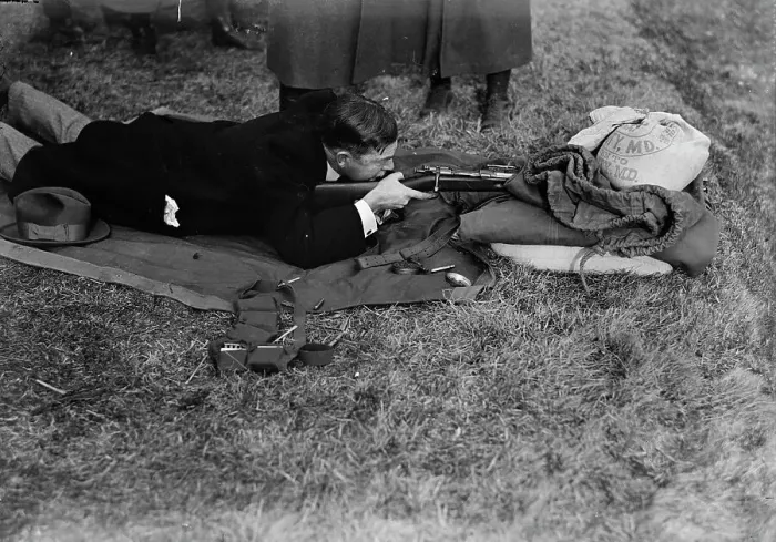 Framed Print : Army, U.S. Rifle Tests, 1918. Creator: Harris & Ewing. Army, U.S. Rifle Tests, 1918. Creator: Harris & Ewing Framed Print : Army, U.S. Rifle Tests, 1918. Creator: Harris & Ewing. Army, U.S. Rifle Tests, 1918. Creator: Harris & Ewing