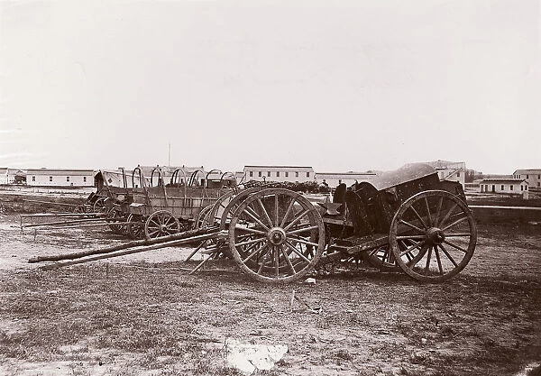 Army Wagon and Forge, City Point, Virginia, 1861-65. Creator: Andrew Joseph Russell