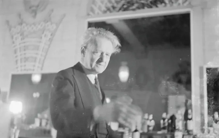 Framed Print : Arnold Genthe at a party, restaurant, or nightclub, between 1911 and 1942. Creator: Arnold Genthe Framed Print : Arnold Genthe at a party, restaurant, or nightclub, between 1911 and 1942. Creator: Arnold Genthe