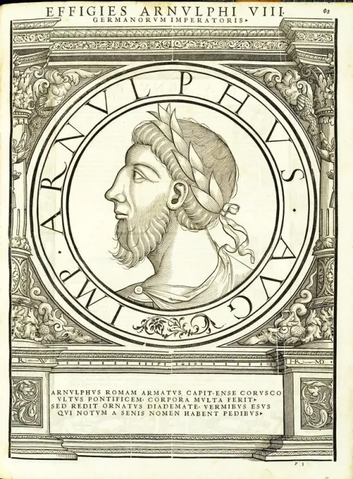 Framed Print : Arnulphus (850 - 899), 1559 Framed Print : Arnulphus (850 - 899), 1559