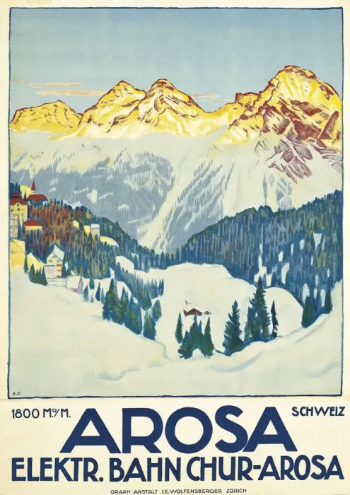Framed Print : Arosa, 1915 Framed Print : Arosa, 1915