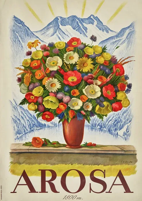 Framed Print : Arosa, 1936. Creator: Schlatter; Ernst Emil (1883-1954) Framed Print : Arosa, 1936. Creator: Schlatter; Ernst Emil (1883-1954)