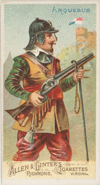 Framed Print : Arquebus, from the Arms of All Nations series (N3) for Allen & Framed Print : Arquebus, from the Arms of All Nations series (N3) for Allen &