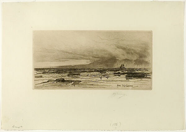Arran, plate fourteen from the Clyde Set, 1889. Creator: David Young Cameron