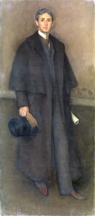 Framed Print : Arrangement in Flesh Color and Brown: Portrait of Arthur Jerome Eddy, 1894