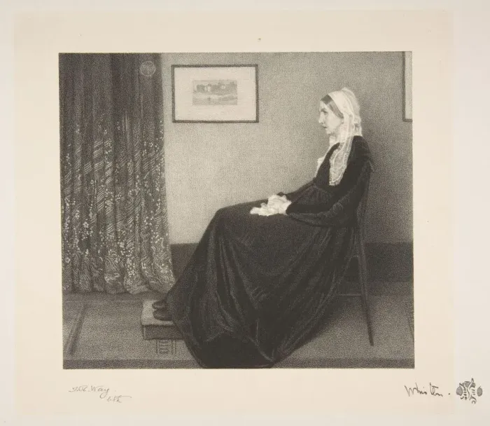Framed Print : Arrangement in Grey and Black: Portrait of the Artists Mother, 1892 Framed Print : Arrangement in Grey and Black: Portrait of the Artists Mother, 1892