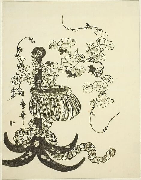 An Arrangement of Morning Glories (Asagao), Japan, c. 1796. Creator: Kitagawa Utamaro