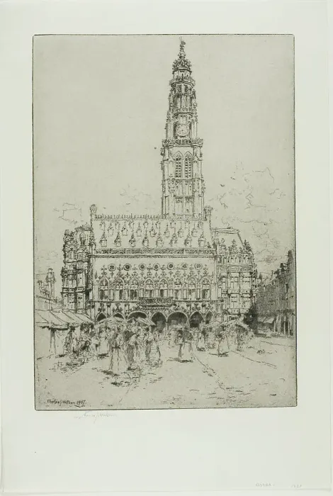 Framed Print : Arras, 1907. Creator: Charles John Watson Framed Print : Arras, 1907. Creator: Charles John Watson